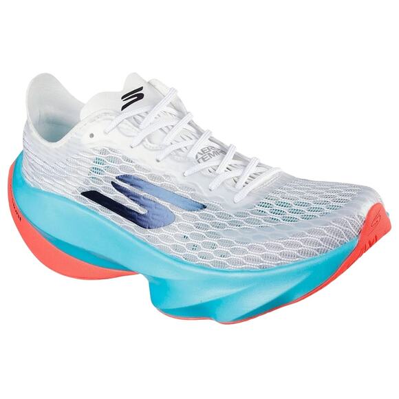 Skechers SKX Aero Tempo White Running Shoes Size 9W - New - Picture 2 of 4